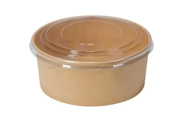 Χάρτινο Μπωλ Kraft Στρογγυλό Φαγητού 1300 ml - Image 2