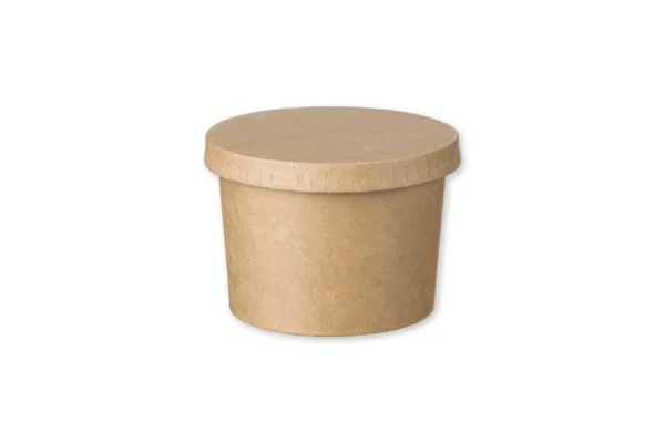 Χάρτινο Kraft Μπωλ Παγωτού 8oz - Image 2