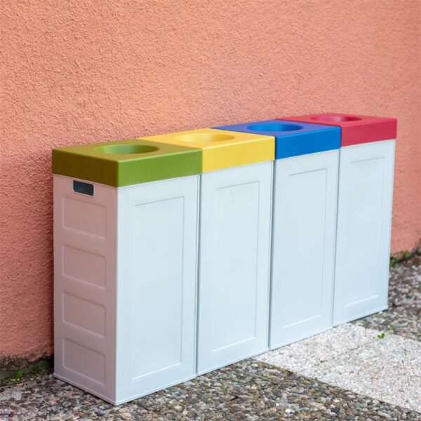 ΚΑΔΟΣ ΑΝΑΚΥΚΛΩΣΗΣ ΓΚΡΕΖ 70LT CUBO RECYCLING ΜΕ ΧΡΩΜΑΤΙΣΤΟ ΚΑΠΑΚΙ - Image 2